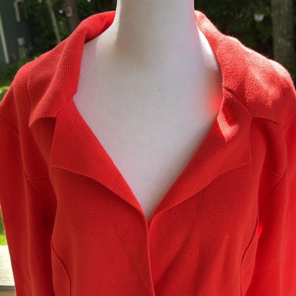 Rachel Zoe knit jacket / fire engine red - Picture 5 of 7
